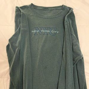John Galt New York City Long Sleeve Shirt Oversized Vintage